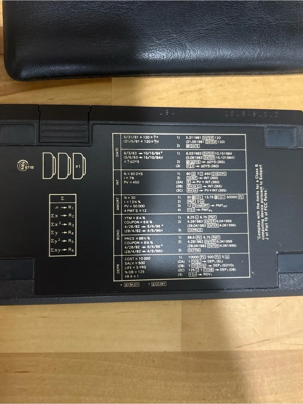 HP-12C Programmable Financial RPN Calculator, Tested w/ Box, Manual and Inserts